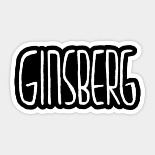 American Writer, Beat Poet, Allen Ginsberg Sticker